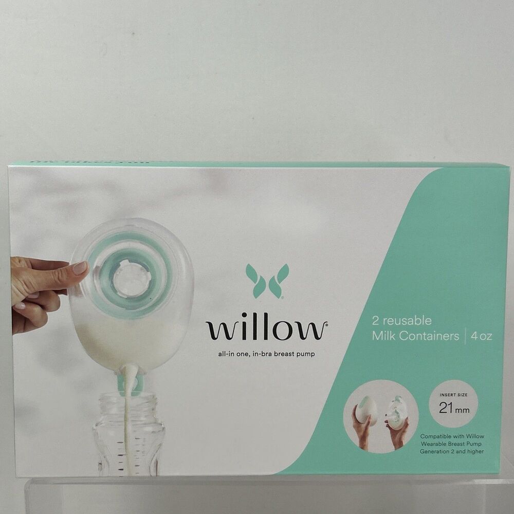 Willow Reusable 21mm Milk Containers Pack of 2 4oz Gen 2 + New
